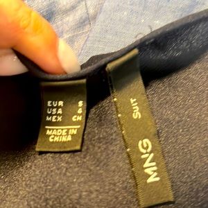 Gently used Mango navy blue top.